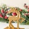 Glitzhome® Christmas Resin Tree and Reindeer Stocking Holder Set